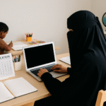 Working and Homeschooling Muslim Mum